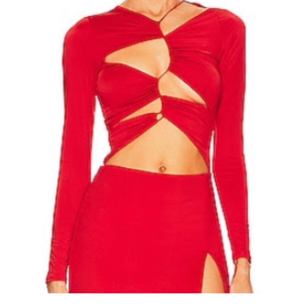 Asymmetrical Cut Out Thong Bodysuit